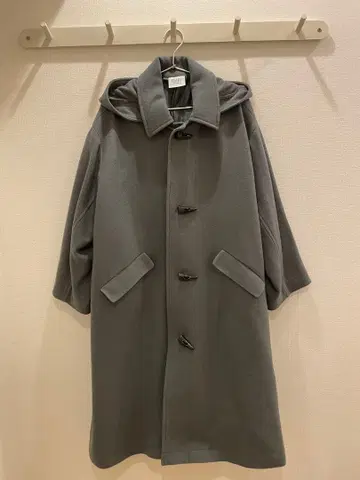 yuni 슈퍼100 도그루 버튼 코트 그린