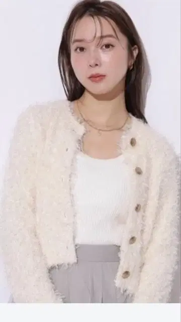 라메 페더 가디건