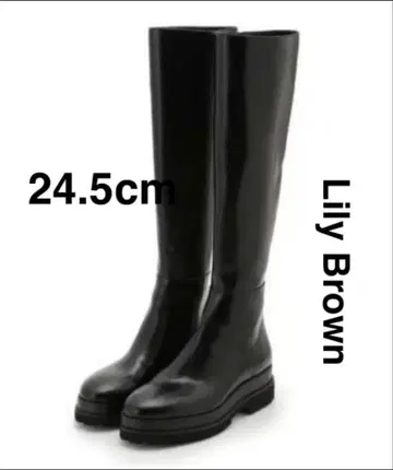 새상품 하자품 Lily Brown 릴리 브라운 롱 부츠 블랙 24.5cm
