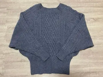 apart bylowrys 그레이 케이블 니트 스웨터