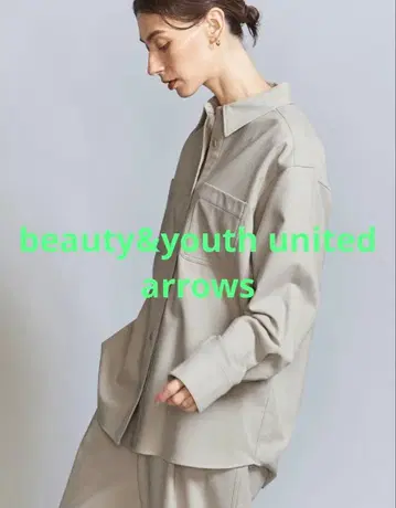 유나이티드 애로우즈 오버 사이즈 워크 셔츠