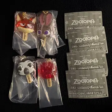 주토피아 아이스캔디 참 4종 세트