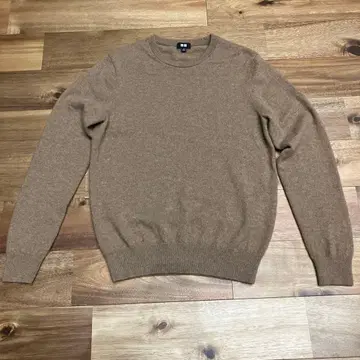 UNIQLO 베이지 니트 스웨터 M 캐시미어 100%