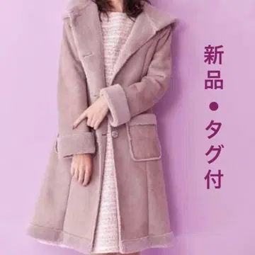 토카 [ 택 포함 새상품 ] 페이크 무스탕 코트