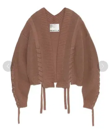 FRAY I.D 레이스업 아제 가디건