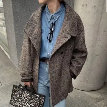 저널 스탠다드 MANTECO TWEED 스탠드 숏코트