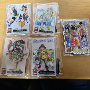 제일복권 드래곤볼 40th 그 두 번째 아크릴 5장 세트