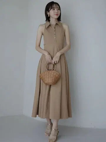 anuans 아메슬리컷 롱 원피스