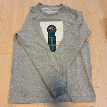 mont-bell 그레이 긴팔 트레이닝복 프린트