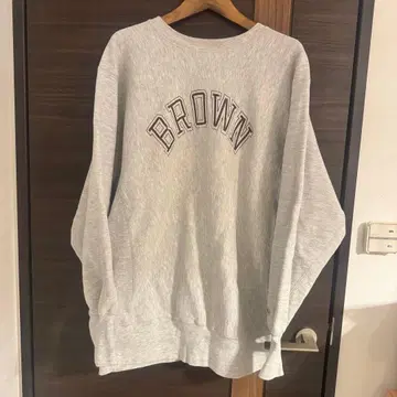 90s USA제 자수 택 챔피온 리버스 위브 BROWN XL