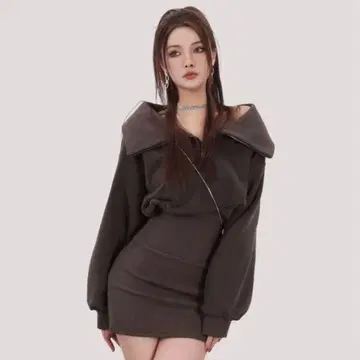 dalla 다라 원피스 zip curler one-piece