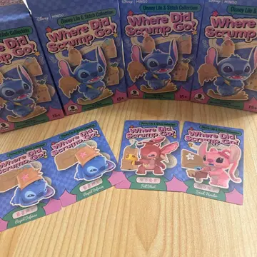 스티치 엔젤 리로이 miniso 디즈니 피규어 4개 세트