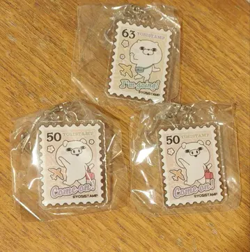 요시 스탬프 카푿 STORE 한정판(우표) 가챠 키링