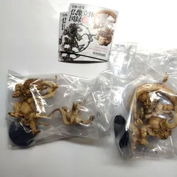 일본의 지보 불상 입체도감 회 2종 (풍신 뇌신) 가챠