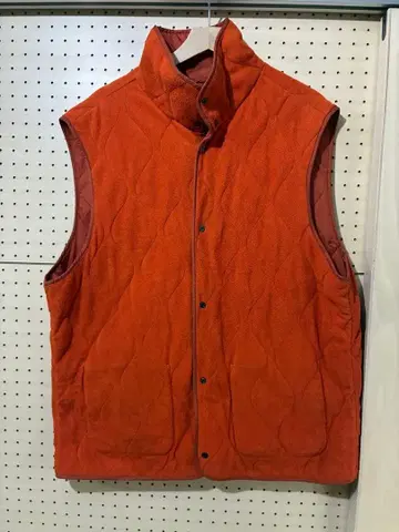 Nautica 오렌지 퀼팅 다운 베스트