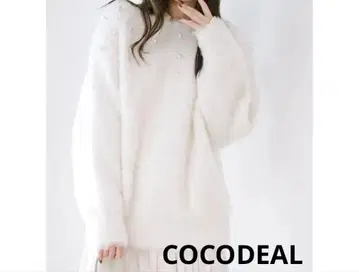 새상품 택 포함 COCODEAL 코코딜 웨이브 기모 펄 니트 2