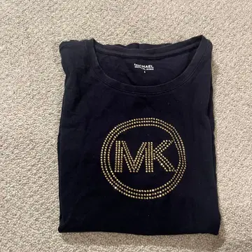 Michael Kors 반팔 티셔츠 블랙 MK 로고
