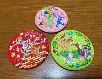 디즈니 자수 캔뱃지 3개 세트