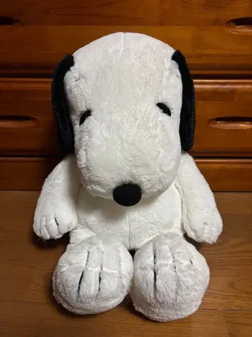 PEANUTS HUGHUG 스누피 봉제 인형 L 블랙