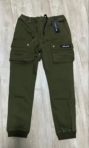 TLINEAL 카고 팬츠 올리브색 카키 S