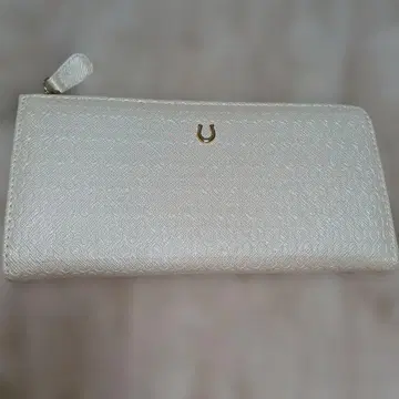 새상품급 수정원(개운 장지갑) 금전운 펄 화이트