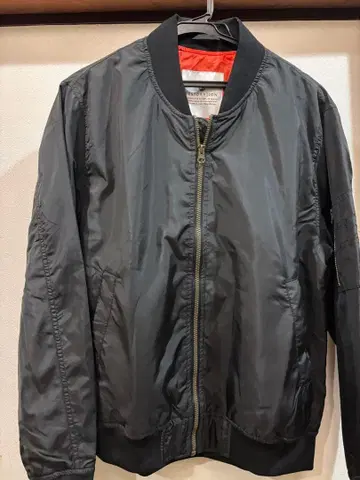 블랙 MA-1 플라이트 자켓