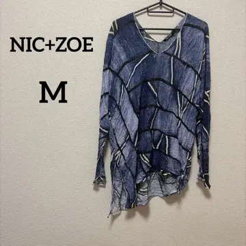 NIC+ZOE [ M ] 네이비 계열 스트라이프 패턴