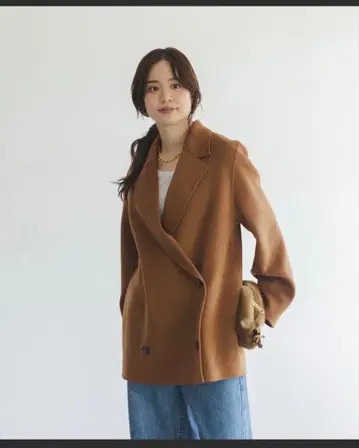 [ NOBLE ] Super160s 체스터 미들 코트 38 카멜