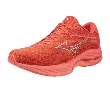 MIZUNO 웨이브 라이더 27 레드 x 화이트 남성용 러닝화