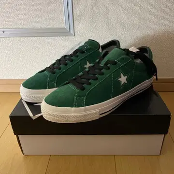 Converse 스웨이드 그린 스니커즈 골프용