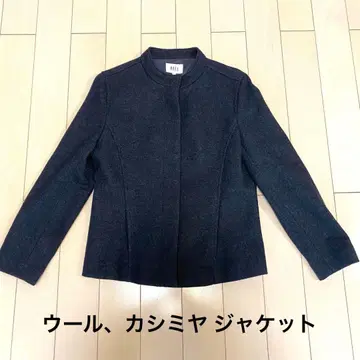 다크 그레이 스탠드 카라 자켓