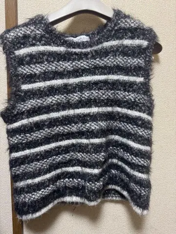 ZARA 스트라이프 니트 베스트 M 사이즈 셋업