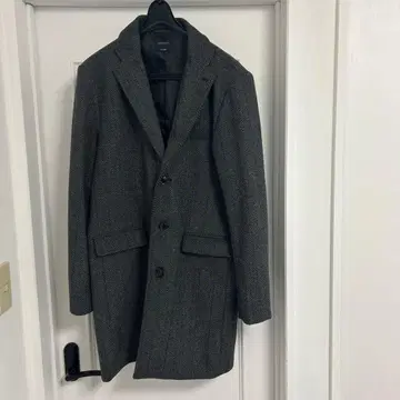 헤링본 체스터 코트 그레이 XXL