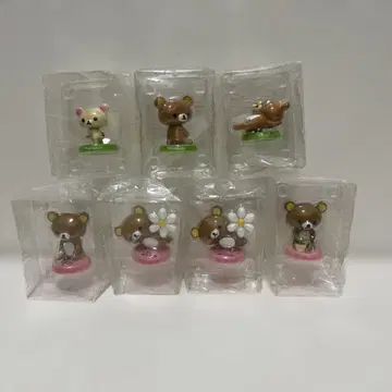 토이풀 리락쿠마 흔들흔들 목인형 마스코트 피규어 7개 세트