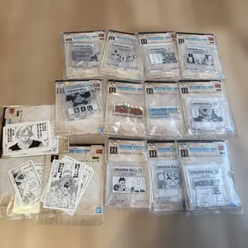 드래곤볼 40주년 제일복권 H상 로고 블록 11종 I상 3종 세트