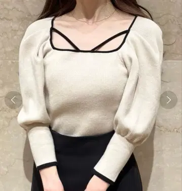 snidel 스트링 리브 니트 풀오버