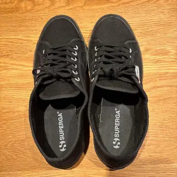 SUPERGA 스페르가 스니커즈 41 26cm 올 블랙