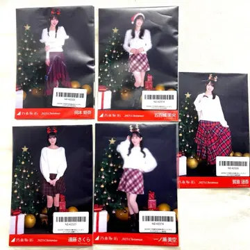 노기자카46 크리스마스 2025 브로마이드 ( 5멤버 세트 )