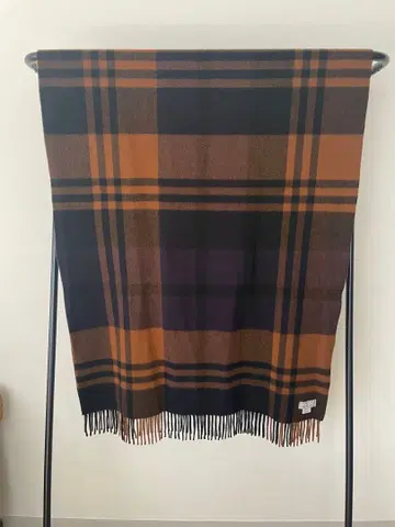 Joshua Ellis 캐시미어 체크 무늬 스톨