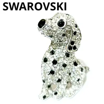 새상품급 스와로브스키 브로치 달마시안 개 도그 동물 비쥬