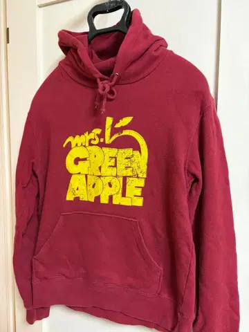 Mrs. GREEN APPLE 미세스 그린애플 후드티 M 사이즈 빨간색