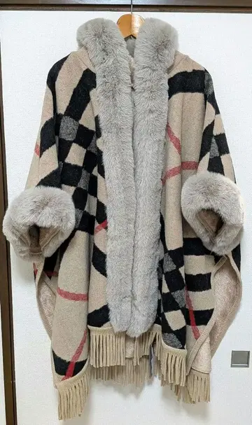 VERILADY 속기모 퍼 달린 판초