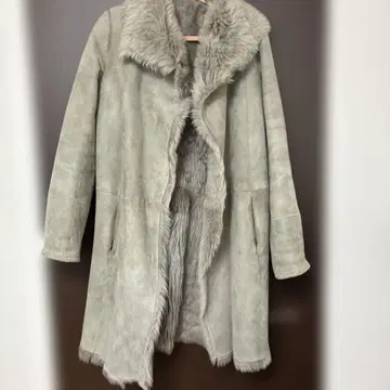 조셉 그레이 무스탕 코트 롱