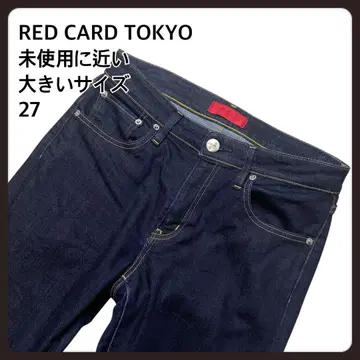 미사용에 가까운 빅 사이즈 27 REDCARD TOKYO 데님 청바지
