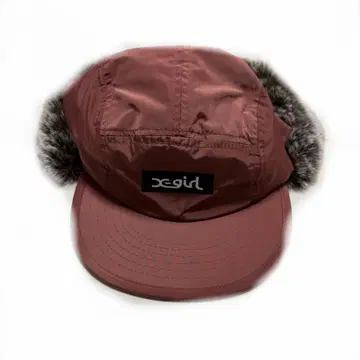 x-girl 브라운 플라이트 캡