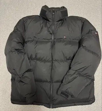 TOMMY HILFIGER 블랙 다운 자켓 XXL