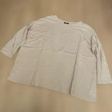 maillot 핑크 베이지 긴팔 티셔츠