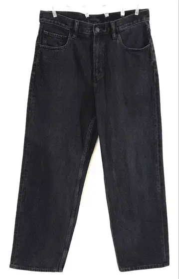 와이드 스트레이트 청바지 사이즈 30 블랙