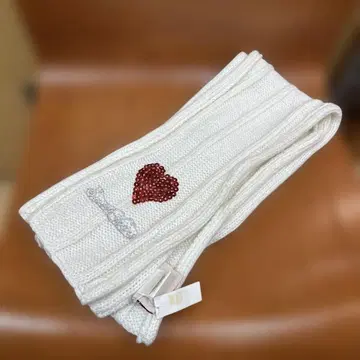 SWEETYEARS 화이트 니트 머플러