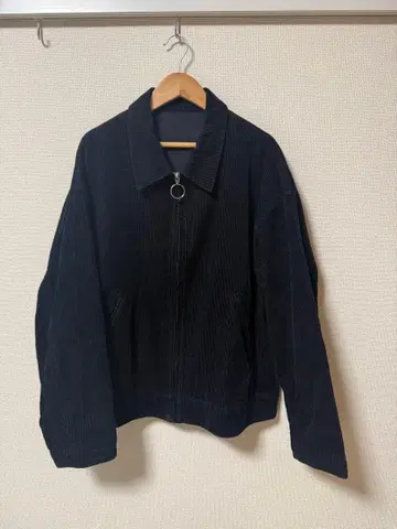 LIDNM 블랙 코듀로이 자켓